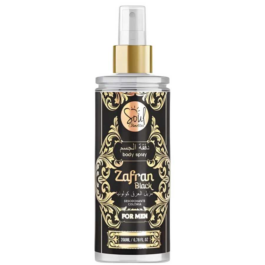 Body Splash Arab Zafran Black For Men 200ml Soul - Multi Scents - View 1