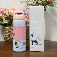 NEW Water Bottle 24oz 32oz,Multiple Colors Are Available,With Straw,Cold And Hot Water Can Be Insulated, Can Make Coffee, Frozen Drinks, Beautiful Appearance, Exquisite Workmanship, Suitable For Camping, Work, Indoor Use. - Nhiều màu - Xem 28