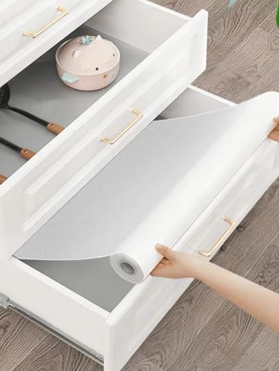 Thảm lót tủ chống thấm nước, chống dầu, chống ẩm và chống bụi, thích hợp cho tủ, ngăn kéo và tủ lạnh, dễ dàng vệ sinh, thảm lót mặt bàn bếp, vật dụng sắp xếp ngăn kéo tủ, trang trí nhà cửa.
