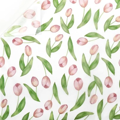 20 tờ giấy lụa họa tiết hoa tulip mùa xuân, giấy gói quà màu hồng vẽ hoa theo phong cách màu nước, thích hợp cho các dự án thủ công DIY, đám cưới, sinh nhật, tiệc mừng em bé, trang trí nhà cửa, kích thước 14 x 20 inch.