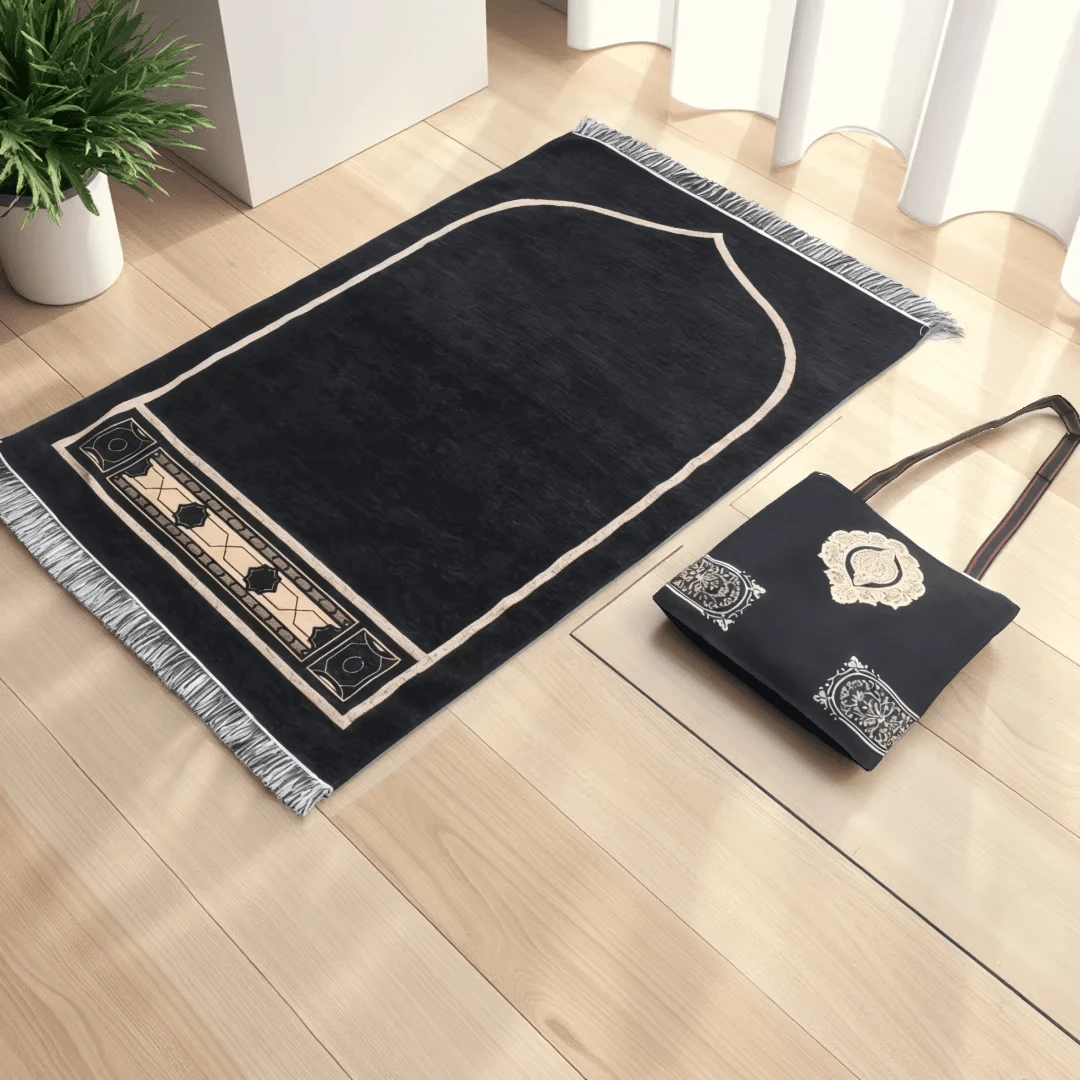 70*110cm Black Carpet, Convenient And Dirt-Resistant, Home Use For Living Room And Bedroom - 1PC - View 1