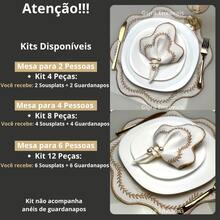 Placemat Kit, Embroidered Placemat, Round/Rectangular Table Placemat And Napkins - Denver - View 2