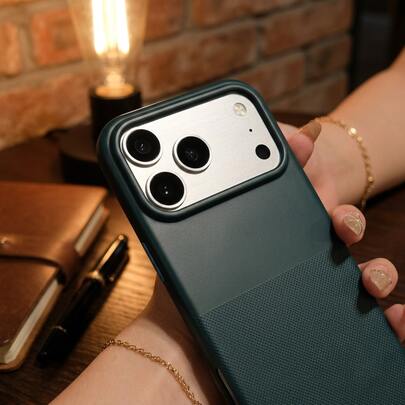 DECOPHONE Olive Green Soft Matte Anti-Slip MagSafe Protective Phone Case, Full-Body Shock-Absorbing Cover With Large Camera Cutout, Compatible With Apple 17