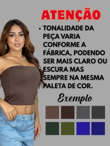 2 Cropped Tube Top For Women, Strapless And Without Padding, Basic, Double Layer Of Spandex, Slim Fit Shaping Top, Strapless - Ruby Red/white - View 5