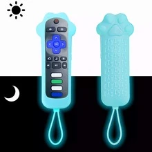 1 chiếc ốp bảo vệ điều khiển từ xa bằng silicon hình móng mèo dễ thương, chống bụi, phát sáng trong bóng tối, có dây đeo, bền chắc, chống rơi vỡ, phù hợp với điều khiển TV, máy nghe nhạc, điều khiển giọng nói, vật dụng thiết thực trong gia đình. - Nhiều màu - Xem 9