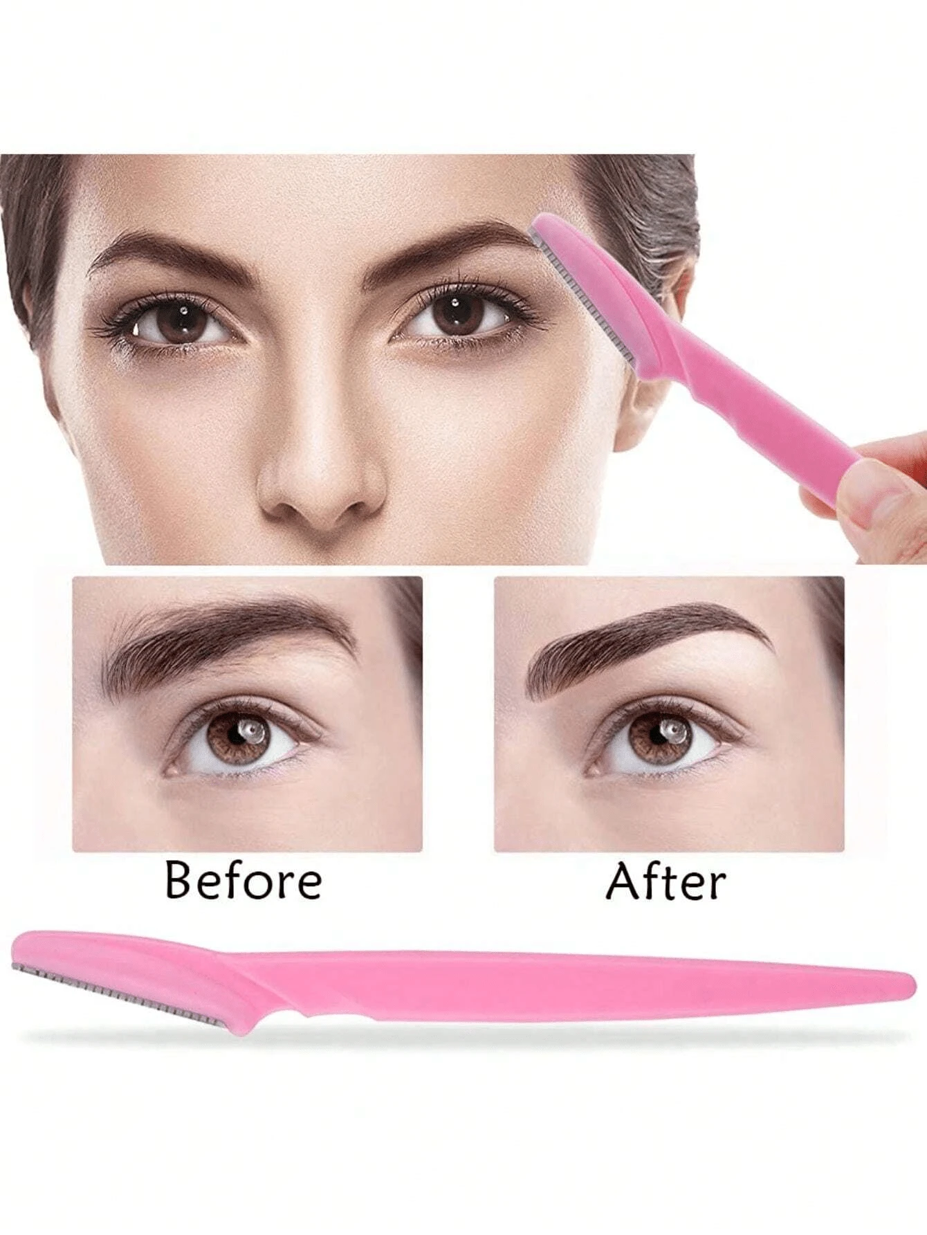 10pcs Women Eyebrow Razors, Multi-Functional Callus Remover Beauty Tools, Multi-Purpose Facial Hair Remover, Face Exfoliator, Available In Multiple Colors - Multicolor - View 1