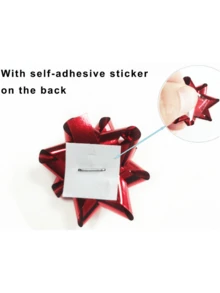 30/50/100/200pcs Valentine's Day Gift Bows 2"/3", New Year Ribbon Bows Gift Packaging Self-Adhesive Small Gift Bows Combination Star Metal Bows Holiday Gift Box (Random Color) - Bow Star Flower - View 6