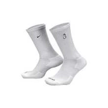 Nike logo運動高筒襪訓練健身中筒襪 通用 男女同款 組合裝（3件裝） 白色 - 中筒襪 - 查看 1