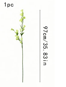 1件仿真花、仿真植物、仿真贝壳花，66厘米/25.68英寸，适用于情人节装饰、婚礼装饰、花园装饰、户外植物装饰、房间装饰、家居装饰、春季装饰、卧室装饰、餐桌摆件、客厅装饰 - 彩色 - 查看 7