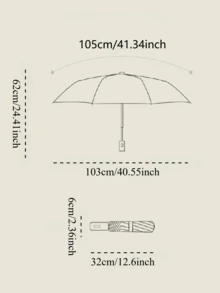 1件裝晴雨兩用傘，夏季防曬降溫，最大化遮陽隔熱效果，全自動一鍵開合設計操作方便，24根傘骨加固傘架抗風耐用，可折疊便攜，適合夏季通勤、戶外旅行、購物、約會等場景，防曬防UV，便攜兩用 - 彩色 - 查看 3