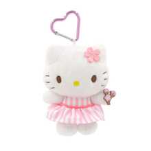 SANRIO 三丽鸥官方樱花与爱心系列：酷洛米和美乐蒂毛绒钥匙扣 - 柔软可爱的卡通毛绒玩具，可用作钥匙扣或装饰品，深受女性、儿童和粉丝喜爱，非常适合装饰背包和钥匙扣，为您的生活空间增添魅力。 - 彩色 - 查看 15