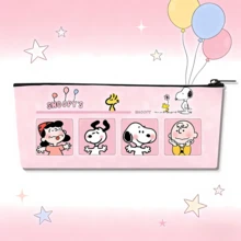 1 szt. piórnik Snoopy o dużej pojemności, pomieści długopisy, gumki, karteczki samoprzylepne i inne artykuły papiernicze, wielofunkcyjna kosmetyczka, idealna do podróży, idealny prezent świąteczny dla uczniów i przyjaciół - Wielokolorowe - Zobacz 4