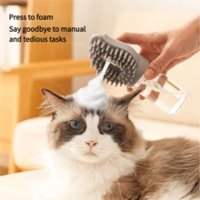 Bàn chải tắm đa năng cho thú cưng, bàn chải tắm và massage bằng silicon, dụng cụ làm sạch và chải chuốt cho mèo và chó. - Nhiều màu - Xem 13