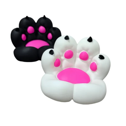 1pc Cute Cat Paw Phone Stand, Universal Anti-Slip Stable Desktop Phone Holder For All Smartphones, Kawaii Cat Design, Ideal For Video Calls Live Streaming, Home Office Desk Decor, Perfect Gift For Cat Lovers & Friends, Black/White