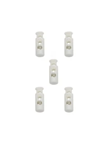 5pcs Plastic Nylon Spring Buckle Drawstring Cord Lock Adjustable Shoelace Fastener, Black - Tension Adjustment Buckle - View 9