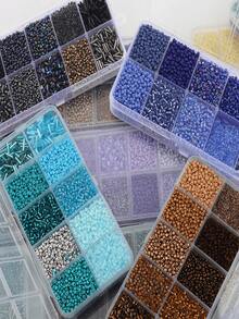 2mm 10 Colors Glass Seed Beads Set, Lake Blue Spiral Beads For DIY Bracelet Necklace Earring Keychain Craft Gifts - Rice Pearls - View 10