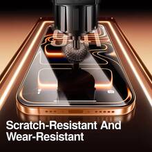 CASECOPS Pack Of 2 Ultra HD Tempered Glass Full Coverage Screen Protector Compatible With IPhone 17 Pro Max/17 Pro/17/17 E/16 Pro Max/16 Pro/16/16E/16/15 Pro Max/14 Pro/13 Pro Series, Made Of Tough Tempered Glass, Sensitive Touch Ultra-Thin Design Precise Fit Ultra-Thin Protection Film, Anti-Fingerprints, High-Definition, Touch Sensitive, Long-Lasting Protection - 2pcs - View 5