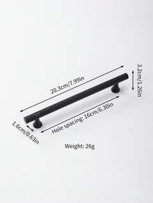 2 tay nắm ngăn kéo bằng nhựa, tay nắm tủ - đen - Xem 5