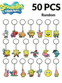 SpongeBob SquarePants 20 móc khóa ngẫu nhiên - Móc khóa tối giản, phụ kiện túi xách hoạt hình sáng tạo, móc khóa kiểu ngẫu nhiên, phụ kiện quần áo & túi xách, thích hợp làm quà tặng sinh nhật và phối đồ hàng ngày. - Nhiều màu - Xem 12