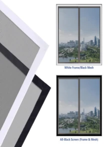 A Mosquito-Proof Window Screen Suitable For All Four Seasons, With Insect-Proof Curtains Function. No Need To Drill Holes. Can Be Easily Pasted. Easy To Disassemble And Clean, And Can Be Reused. Simple And Elegant Design, Helps Enhance Ventilation. Handmade. - Self-adhesive Window Screen - View 13