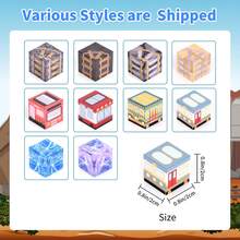 Magnetic Building Cubes Set, Random Pattern Block Tiles, DIY Custom Construction Kit, Educational STEM Toys For Kids, Creative Stackable Block Playset, Game-Inspired Puzzle Toy For Girls & Boys, Compatible With Other Magnetic Blocks, Popular Kids Building Gift, Portable Cubes For Imaginative Play - Random Pattern - View 3
