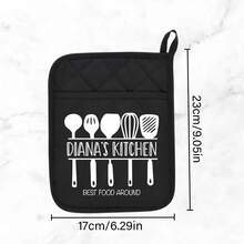 1pc Customizable Heat-Resistant Pad With Hanging Hole, Non-Slip Dining Table Decor Mat, Heat-Resistant Comfortable , Reusable, Customizable With Photo/Logo/Text/Pattern - Multicolor - View 3