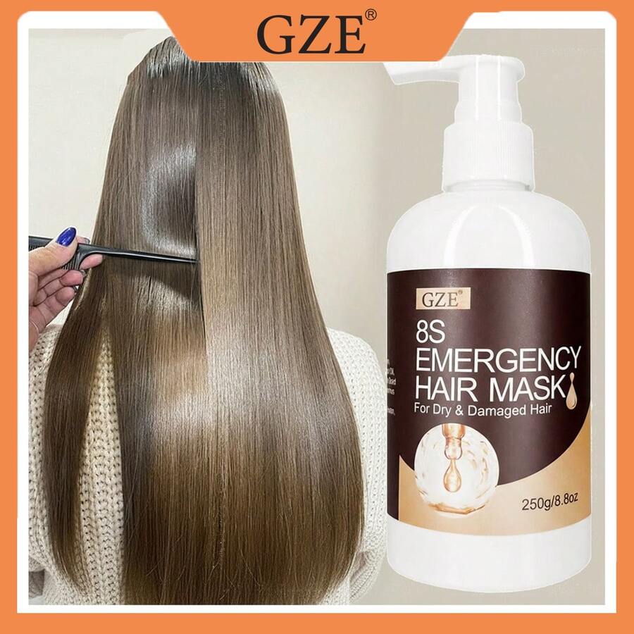 GZE 8秒紧急修护发膜，快速修复干枯受损发质，8秒强效修复，抚平毛躁，增添光泽和柔软度 - 正裝 - 查看 1