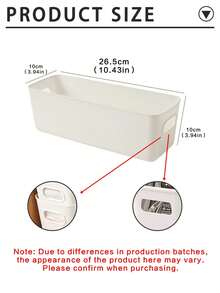 1pc Multi-Functional Plastic Storage Box, Suitable For Kitchen, Bedroom, Wardrobe, Drawer, Etc., Can Be Used As Desktop Organizer, Kitchen Storage, Office Desk Accessories, Bathroom Supplies, Room Decor, Holiday Essentials - Multicolor - View 10