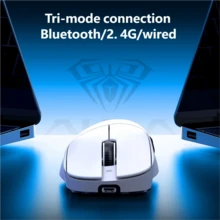 AULA SC610 Magnetic Wireless Charging Base 3-Mode E-Sports Gaming Mouse With PAW3311 Chip, 12000 DPI 6-Level Adjustment, Long Battery Life, Suitable For Laptops, With Anti-Slip Stickers, Original AULA Computer Mouse - View 4