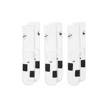Nike 籃球運動快乾中筒襪長襪 通用 男女同款 白色 - 白黑 - 查看 3