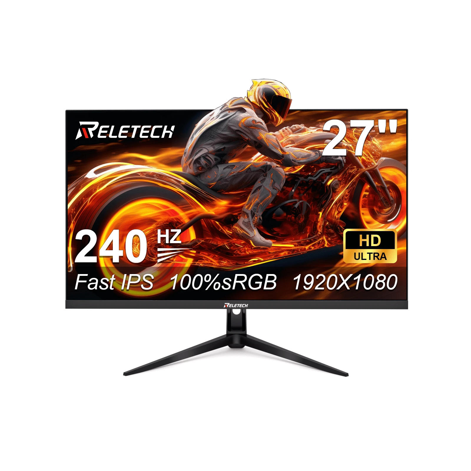 Monitor R27 Fury 27-Inch IPS Full HD (1920 X 1080) Gaming & Office Monitor Adaptive Sync Support (FreeSync Compatible) Up To 240Hz Refresh 72% SRGB 16.7 Million Colors  HD & DP Ports - Xem 1