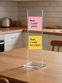 Detachable Transparent Acrylic Memo Board With Stand, Suitable For Computer Screens, Message Boards And Office Desks, Available In 2 Colors, Suitable For Back To School Season Office Desk Desk Office Supplies Office Accessories - Multicolor - View 6