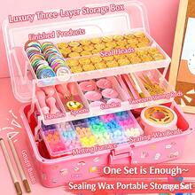 Hasbro Bộ dụng cụ đóng dấu sáp hoàn chỉnh, bao gồm con dấu sáp, hạt sáp, vật liệu niêm phong cho thiệp mời, phong bì, con dấu Tết Nguyên đán, đồ chơi. - Bộ - Xem 3