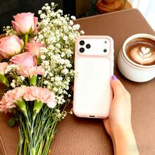 Ốp lưng điện thoại trong suốt viền hồng, chống rơi vỡ, bảo vệ toàn diện, tương thích với Apple 17, 17 Pro, 17 Pro Max, 16, 16 Pro, 16 Plus, 16 Pro Max, 15 Pro, 15 Pro Max. - Hồng - Xem 10