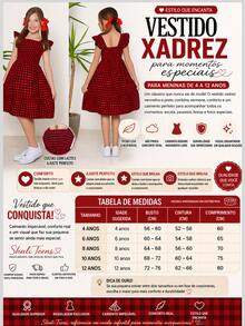 Girls' Checkered Dress For June Festivals, Children's, Ruffled, Elastic Straps, Lastex Back, Comfort, Perfect Fit, Casual Style, Elegant, Children's Ages 4, 6, 8, 10, 12 Years, Modern Clothing, Fashionable Look, School, Outings, June Festivals, Arraial, São João, July Festivals, Quadrilha, Quermesse, Lightweight, Breathable, Loose Fit, Classic, Timeless Design, Flared Dress, Checkered Print, Visual Highlight, High Quality, Premium Finish, Soft, Durable Fabric, Adjustable Fit, Children's Fashion, European, Versatile, Everyday, Complete Look, Stylish Girl, Comfortable, Practical, Easy To Wear, Charming Look, Ideal Gift, Birthday, Special Dates, Children's Photography Clothing, Sophisticated Appearance, Movement, Lightness, Elegance, Satisfaction Guarantee, Secure Purchase, Limited Stock, High Demand - 玫瑰 - 查看 5