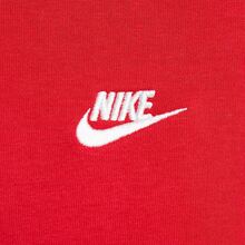 Nike Club Futura 純色Logo刺繡簡約時尚舒適衛衣 男款 紅色 - 紅色 - 查看 5