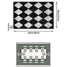 1 pieza Alfombra/Alfombra/Alfombra de área/Felpudo, Estilo Vintage Nórdico Minimalista de Lujo - Patrón de Diamante Geométrico Negro y Blanco Patchwork, Adecuado para Exteriores, Entrada, Balcón, Pasillo, Patio, Sala de Estar, Alfombra Suave Lavable a Máquina para Todas las Estaciones, Decoración del Hogar - Multicolor - Ver 17