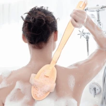 1 Set Body Exfoliating Brush, Detachable Long Handle Body Brush, Face Cleansing Brush, Foot & Back Massage Brush, Easy To Use Gentle Bath Brush, Suitable For Bathroom Shower And Bath - View 9