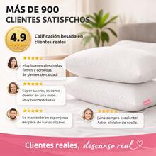 Set de 2 Almohadas Blancas Shartel Duo 50x70 cm – Microgel Premium - Blanco - Ver 3