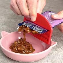 Dụng cụ bóp thức ăn cho mèo, dụng cụ phân phối thức ăn ướt cho mèo/chó, dụng cụ vét thức ăn cho mèo con, dụng cụ làm sạch tay. - A - Xem 2
