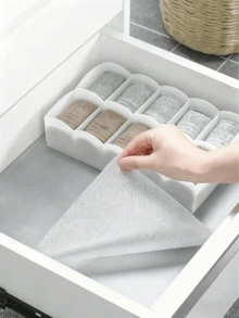 Wasserdichte, öl- und feuchtigkeitsbeständige sowie staubdichte Schrankmatte, geeignet für Schränke, Schubladen und Kühlschränke, leicht zu reinigen, Arbeitsplatten-Matten, Möbel-Schubladenorganizer, Wohndekoration - Verschiedenfarbig - Übersicht 3