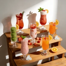 Bộ 2 ly cocktail nhựa trong suốt 14oz, ly Martini tái sử dụng, ly sâm panh bền đẹp, thích hợp cho đám cưới, nhà hàng, quán bar, tiệc ngoài trời, sự kiện ngày lễ, họp mặt gia đình, dùng cho Margarita, Daiquiri, soda dứa, rượu vang sủi bọt, nước ngọt, nước chanh, sữa, nước trái cây hoặc trà đá. - trong suốt - Xem 4