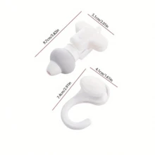 Bình đựng sữa tắm có thể tái sử dụng, chai đựng có móc treo dùng cho dầu gội và sữa tắm, bình đựng có thể tái sử dụng, bình đựng sữa tắm và dầu gội có thể tái sử dụng dùng cho phòng tắm kèm móc treo. - xám - Xem 10