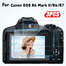 3pcs Tempered Glass Camera Screen Protector, Compatible With SX740 HS/SX730 HS/R6/R6II/R7/R6 Mark II/G7X3/M200/850D/R50/R8/G7X2/G7X2 II/G9X2/G9X | 9H Hardness, HD, Transparent, Scratch-Resistant, Fingerprint-Proof, Bubble-Free - View 2