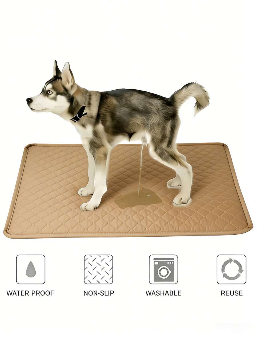 Reusable And Washable Pet Pee Pads - Four-Layer Waterproof Absorbent, For Small/Medium/Large Pets, For Dog And Cat Training And Potty Training, Keeps Pets Dry And Comfortable - Brown - View 1
