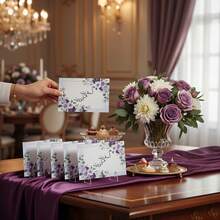 Elegant Purple Greeting Card - Suitable For Special Occasions (Graduation, Wedding, Birthday, Baby Shower, Teacher Appreciation) - View 6