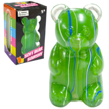 12 Peças Brinquedo Macio e Texturizado com Desenho de Urso de Goma e Bola de Doce Coloridos, Brinquedo para Alívio de Ansiedade e Melhora da Atenção, Brinquedo de Aperto Recheado com Açúcar de Malte, Jogo Sensorial, Bola de Aperto para Alívio de Estresse, Lembrancinhas de Festa, Brinquedos Sensoriais Fidget para Adultos e Crianças, Bola de Aperto Lenta de Alívio de Estresse - Padrão de fluxo - Visão 12
