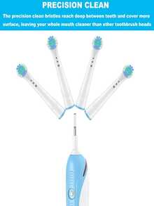 4pcs/8pcs/12pcs Electric Toothbrush Replacement Heads - Professional Electric Toothbrush Brush Heads Compatible With Pro500/1000/1500/3000/3757/5000/7000/7500/8000 Models, Providing Excellent Cleaning And Protection For Your Teeth - View 5