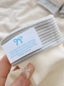 1/4 đôi tất mùa hè mỏng, đơn giản, có gân, cổ tay bo chun và cài nút, dài đến giữa bắp chân. - Nhiều màu - Xem 8