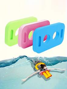 1pc EVA Foam Swimming Float Board, Floating Connector, Lightweight & Durable, Perforated Foam Accessory For Swimming Pool, Colorful Connector For Floating Rod, Suitable For Beginner Swimmers At Summer Beach Parties And Outdoor Activities - Multicolor - View 1